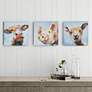 Farm Animals 12" Square 3-Piece Canvas Wall Art Set