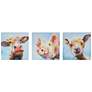 Farm Animals 12" Square 3-Piece Canvas Wall Art Set