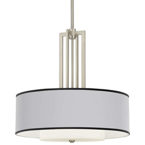 Carey 24" Brushed Nickel 4-Light Chandelier