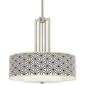 Carey 24" Brushed Nickel 4-Light Chandelier