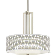 Carey 24" Brushed Nickel 4-Light Chandelier