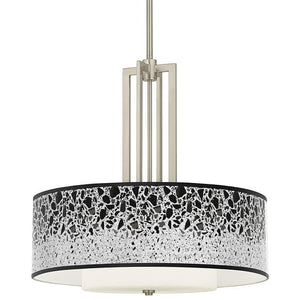 Carey 24" Brushed Nickel 4-Light Chandelier