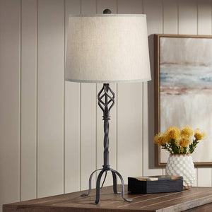 Iron scroll hot sale floor lamp