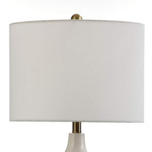 Bristol Ivory Dimpled Molded Vase Table Lamp