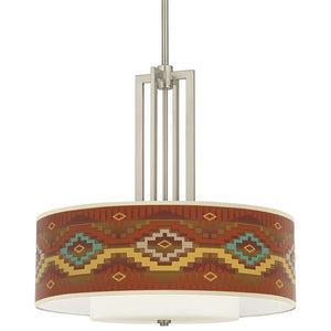 Carey 24" Brushed Nickel 4-Light Chandelier