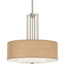 Carey 24" Silk Double Drum Shade Chandelier