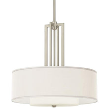 Carey 24" Silk Double Drum Shade Chandelier