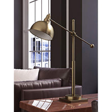 Lite Source Cupola Brushed Brass Large Desk Lamp