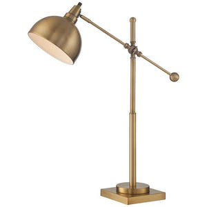 Lite Source Cupola Brushed Brass Large Desk Lamp