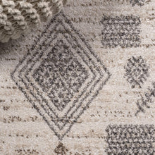 Bhalil Berber Diamond Geometric Beige/Gray Soft Area Rug