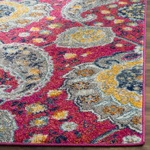 Floral Fuchsia/Gold Soft Area Rugs