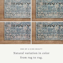 Amber Lewis x Loloi Billie Collection BIL-01 Ink / Salmon, Traditional 7'-6" x 9'-6" Area Rug