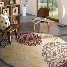 Contemporary Modern Floral Area Rug  Black