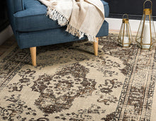 Vintage Traditional Beige Brown Area Rug