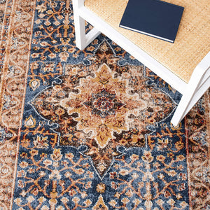 Safavieh  Collection Traditional Oriental Distressed  Navy / Brown