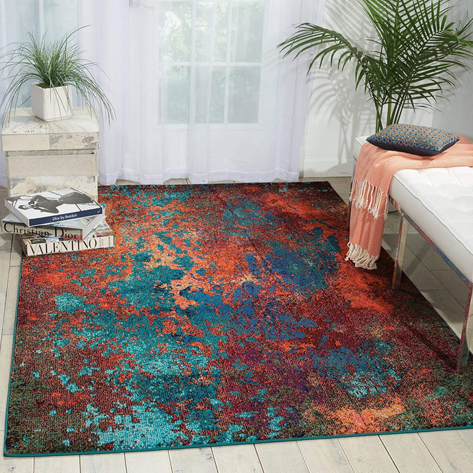 Modern Bohemian Atlantic Multicolored Area Rug