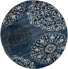 Contemporary Modern Floral Area Rug  Black