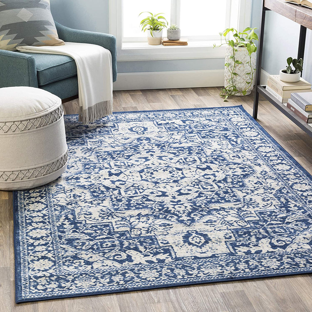 Lorena Soft Area Rug Navy