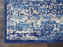 Navy Blue Distressed Persian Area Rugs