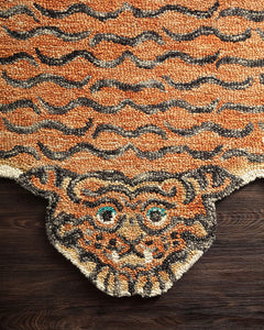 Loloi Feroz X Justina Blakeney Collection Area Rug, 4'0" x 6'0", Tangerine