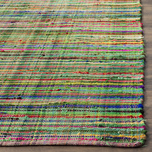 Hand Made Green and Multi Area Rug