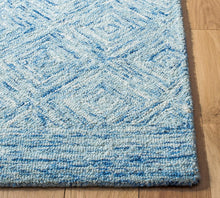 Ikat Collection  Handmade Premium Wool Soft Area Rug Blue