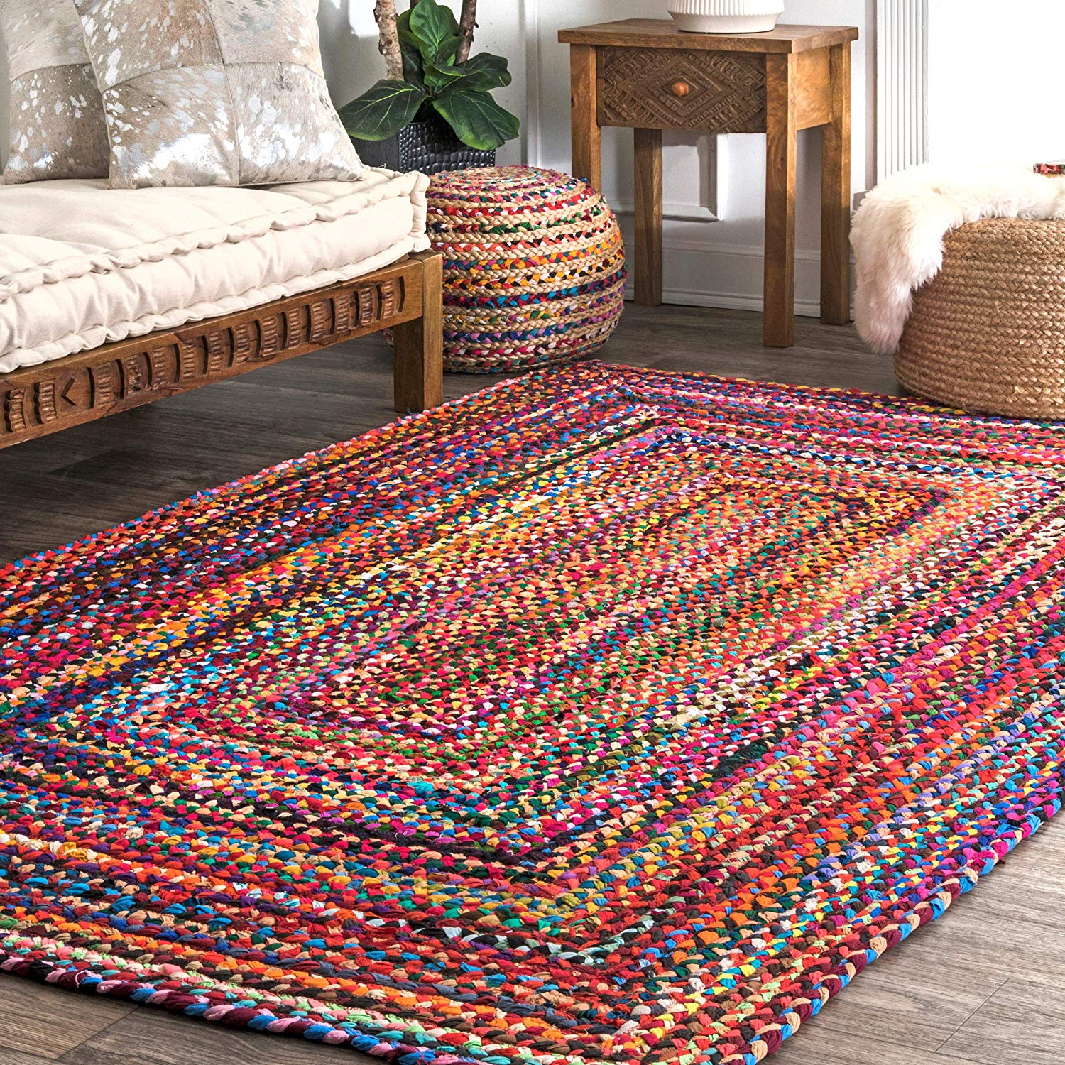 Hand Braided Multi Soft Area Rugs – Modern Rugs and Decor