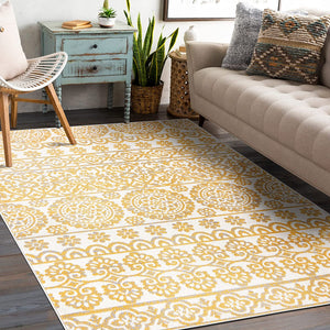 Palma Bohemian Distressed Floral Vintage Area Rug