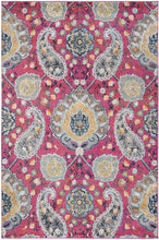 Floral Fuchsia/Gold Soft Area Rugs