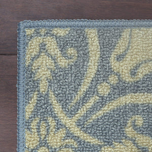 Maples Rugs  Non Skid Hallway Entry Rugs  Blue