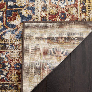 Traditional Oriental Distressed Brown / Rust Area Rug
