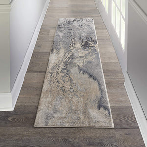 Maxell Abstract Grey Soft Area Rug