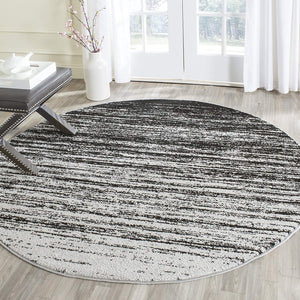 Ombre Silver Black Soft Area Rug