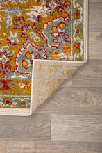 Traditional Distressed Cream Multi-color Area Rug