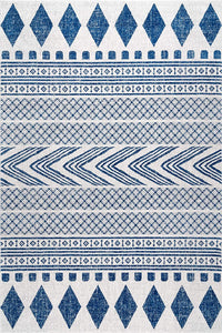 Shaina Tribal Area Rug,Blue