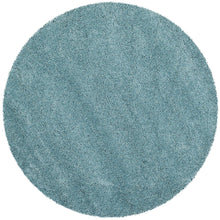 Aqua Blue Soft Plush Shag Area Rug