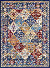 Multicolor Blue Persian Soft Area Rug