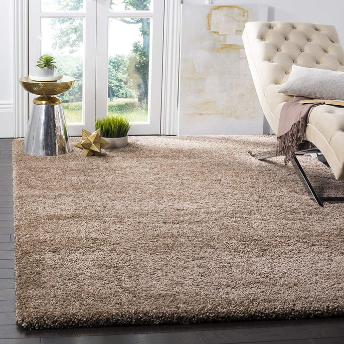 Dark beige Soft Plush Shag Area Rug