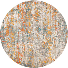 Modern Contemporary Abstract Area Rug, Grey/Blue