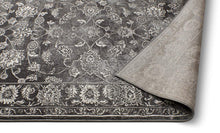 Modern Distressed Persian Design Grey Ivory Area Rug