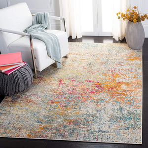 Modern Contemporary Abstract Area Rug,  Grey/Turquoise