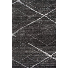 Stripes Dark Gray Soft Area Rugs