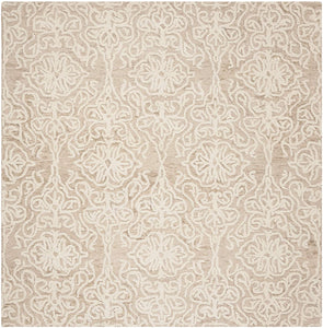 Blossom Handmade Premium Wool Soft Area Rug, Beige / Ivory