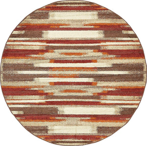 Warm Toned Beige Brown Multi-color Area Rugs