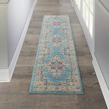 Chic Light Blue Area Rug Runner