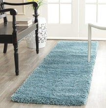 Aqua Blue Soft Plush Shag Area Rug