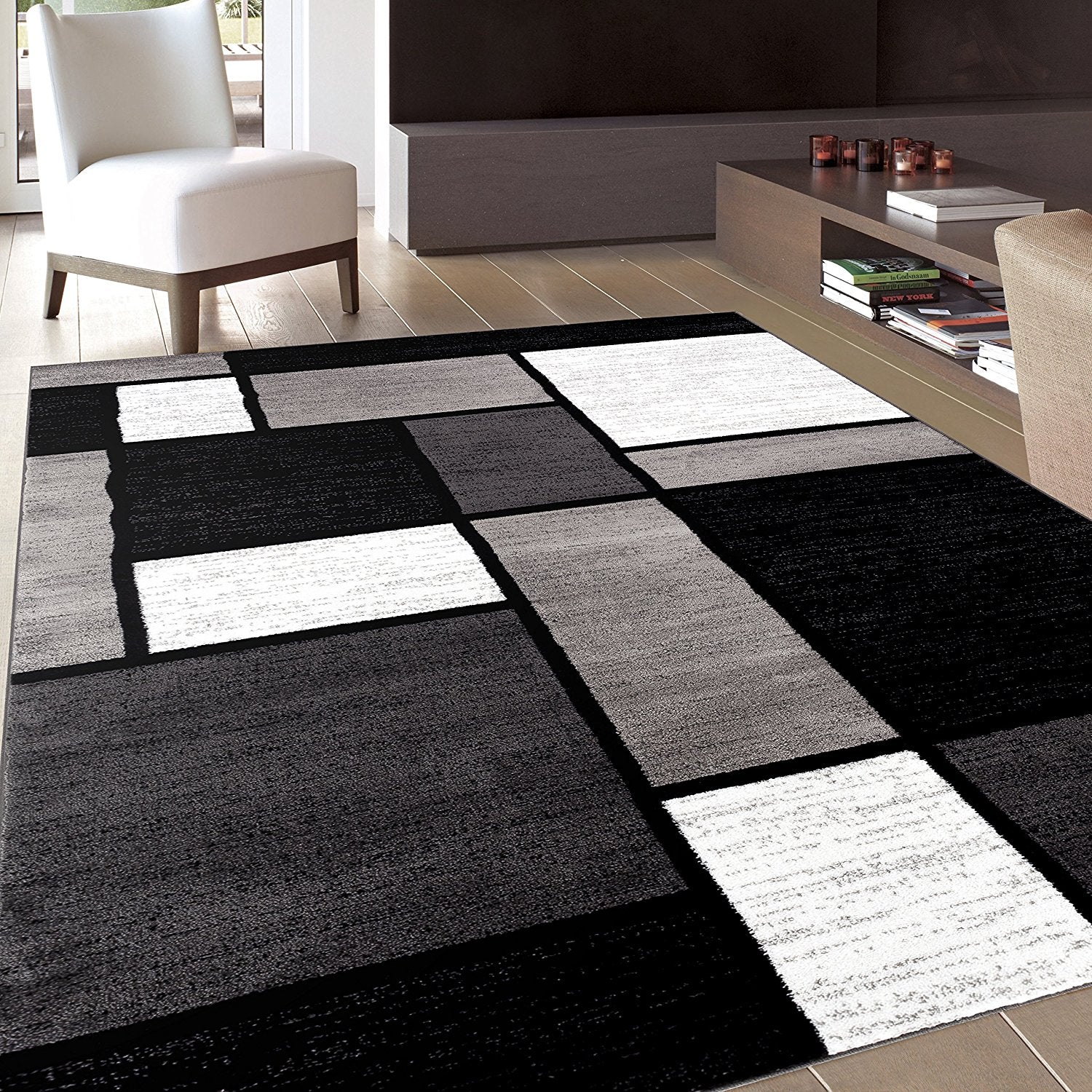 Black And white Rug  Area Rugs Black And White - Beautiful Rugs