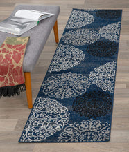 Contemporary Modern Floral Area Rug  Black