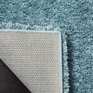 Aqua Blue Soft Plush Shag Area Rug