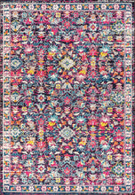 Modern Persian Boho Floral Multi/Purple Soft Area Rugs